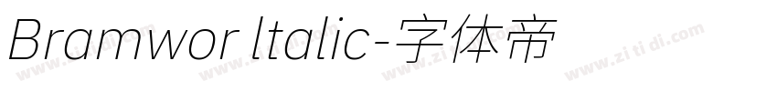 Bramwor ltalic字体转换